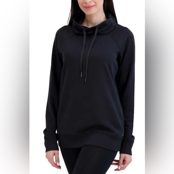 GAIAM Pullover Funnel Neck Black Long Sleeve Sweater Women’s - Picture 1 of 11